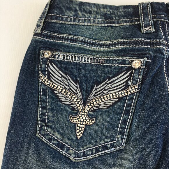 Rock Revival Lucille Skinny Stretch Jeans Womens 28 - Picture 3 of 12